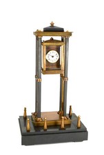 French Style Falling Gravity Driven Bronze Industrial Elevator Industrial Clock