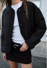 Zara quilted padded jacket