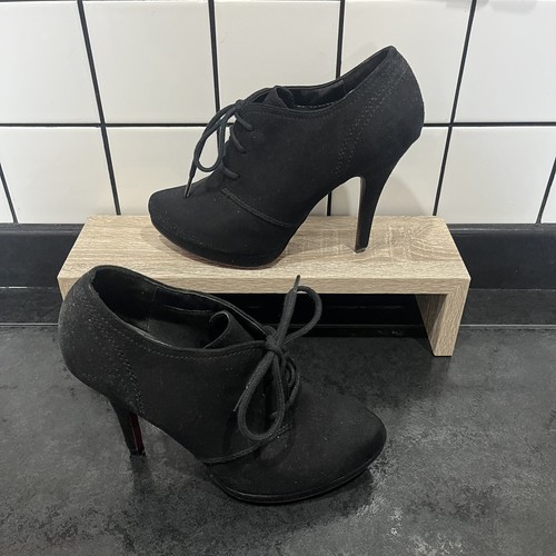 Womens ladies shoes black fake - ladies,