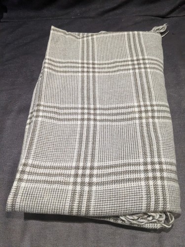 Vintage wool plaid blanket - wool,