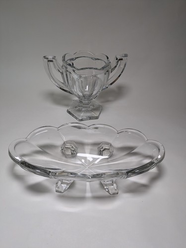 Art deco glass chippendale - deco,