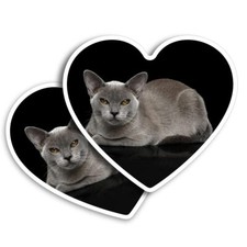 2x Vertical Vinyl Sticker