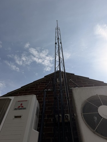 Lattice mast antenna - mast, /