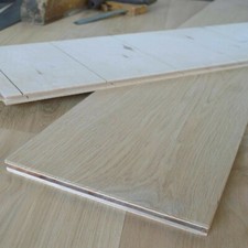 10" Premium Oak Wide Light Brushed & Unfinished Engineered Grade Flooring EC20P