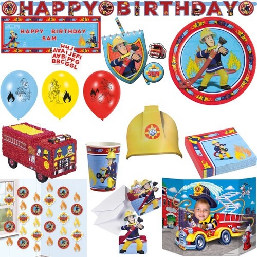 Fireman sam birthday party - fireman, set