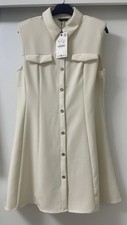 ZARA ECRU SLEEVELESS LAPEL
