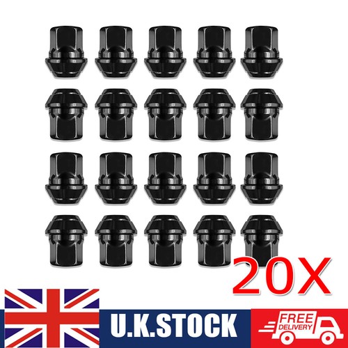 Alloy black wheel nuts - 20, x