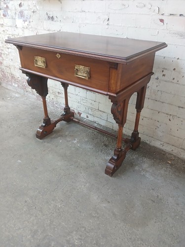 Victorian mahogany writing and - victorian,
