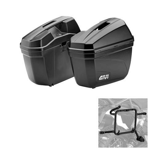 Givi e22 black side - side, luggage