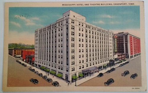 Davenport postcard 1939 - ia,