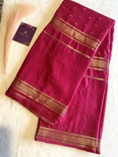 Elegant Pink Semi Mysore Crepe Saree | Soft and Lightweight