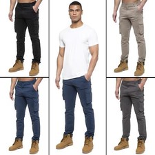 Enzo Jeans Mens Cargo Combat