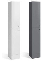 Bathroom Cabinet Cupboard Tall Free Standing Tallboy Storage Furniture 1900mm