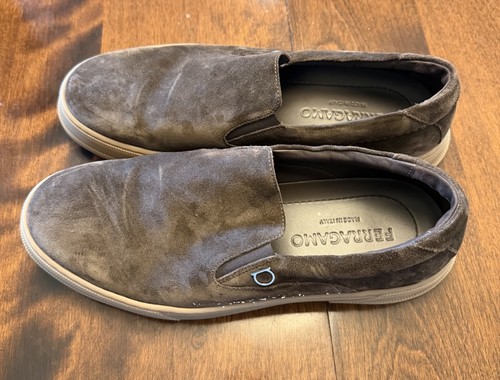 Ferragamo shoes mens brown - shoes,