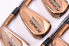 Cobra King Forged Tec Copper Irons / 5-PW / Stiff Flex KBS $-Taper Lite Shafts