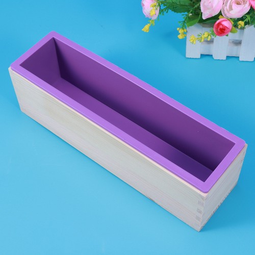 Purple oval wooden - oval, soap