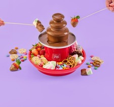 Chocolate Fountain With Serving Tray Xmas Birthday Gift For Friends & Family