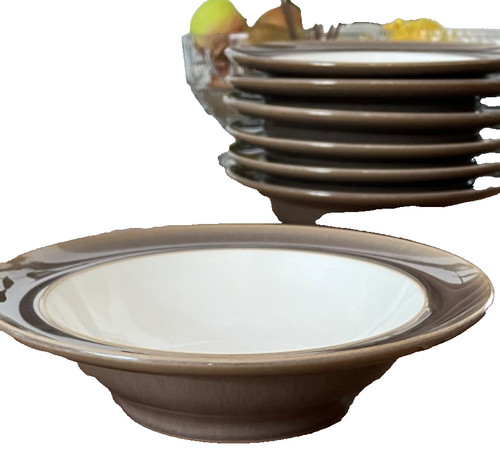 Denby truffle wide rim soup - truffle,