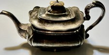 Antique Victorian Boardman & Gossip Teapot Silver Plate EPNS - 1902 - Ornate Lid