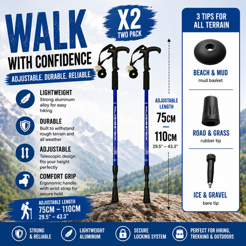Blue anti shock walking - anti-shock,