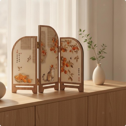 Wooden decorative screen panel - screen,