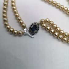 VINTAGE LOTUS IMITATION PEARL