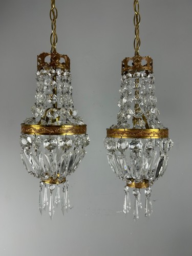 Pair french crystal - pair,