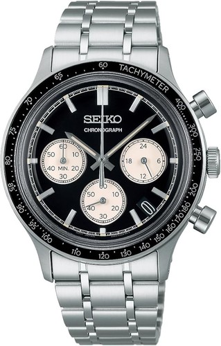 Seiko men black panda - black,