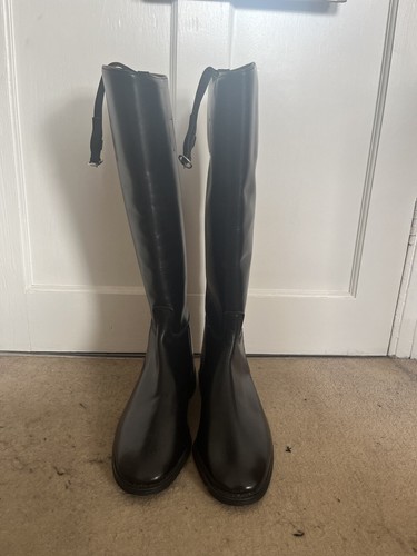Hawkins leather riding boots - leather,
