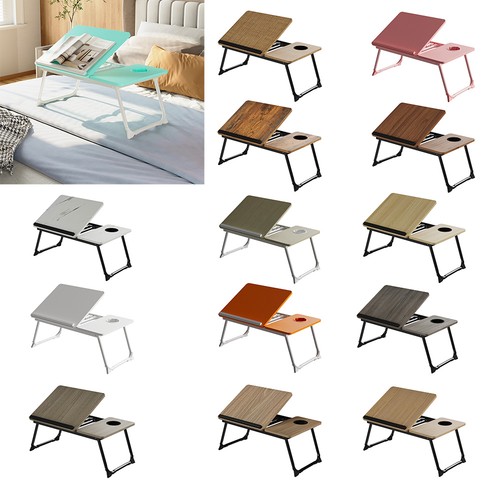 Folding laptop table stand - table, bed