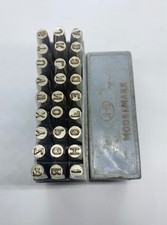 Vintage Full Set J. H. Shand 4mm Modelmark Letter Punches In Case