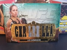 2014 Topps UFC Knockout Liz Carmouche Triple Threads Relic 18/18 bookend