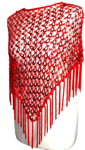 Red party sequin cape - party🌼,