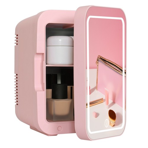 Mini fridge with - fridge, mirror