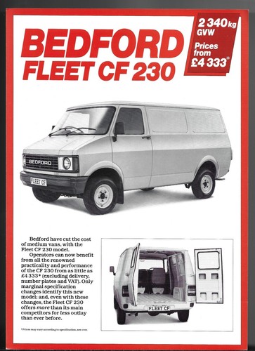 Bedford 230 fleet 8 van - bedford,