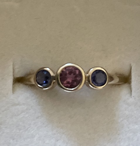 Pink and blue tourmaline - and,