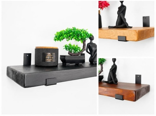 Rustic chunky wooden shelf - rustic,