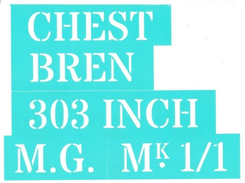 Stencil for wwii ww2 bren - for,