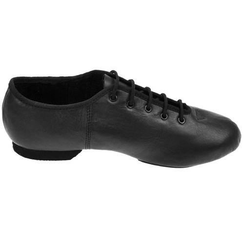 Black leather split - black,