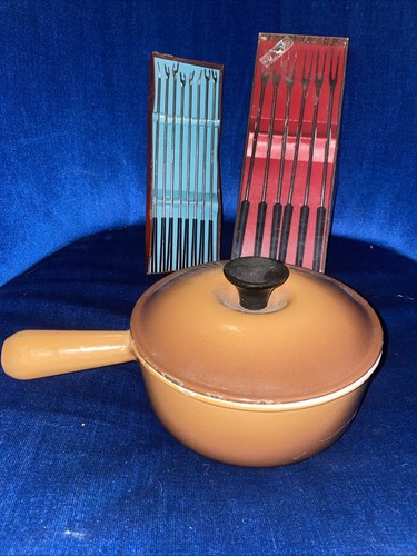 Creuset cast iron fondue - le,