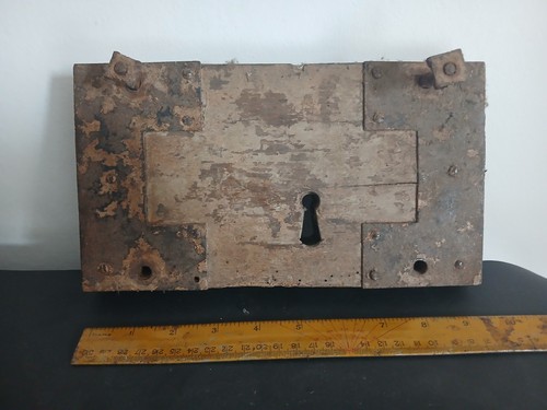 Antique oak lock - antique,