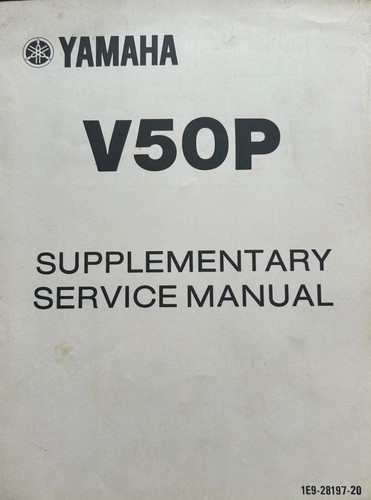 Yamaha v50p supplementary - v50p,