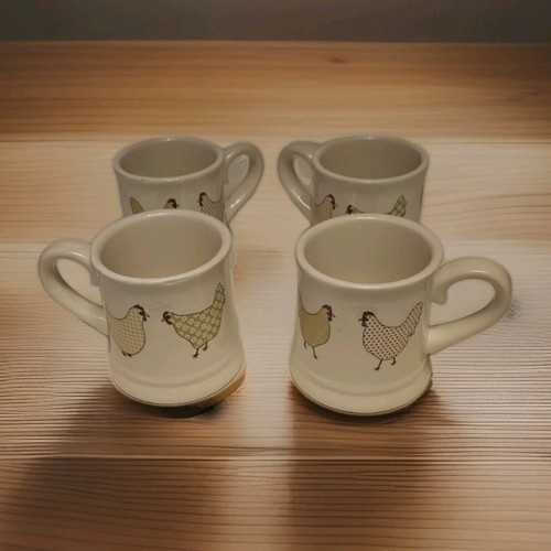 Set ceramic tankard mugs - set, 4
