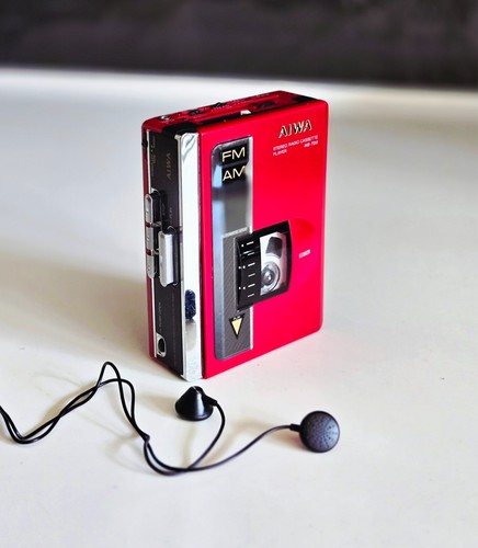 Rare red aiwa walkman t23 - rare,