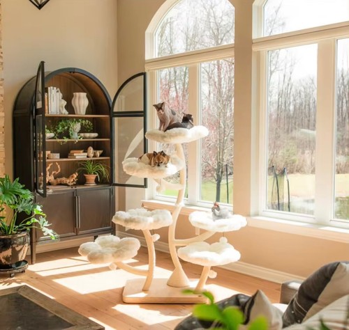 Luxury plush cat tree - luxury,