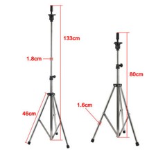 Real Hair Male Beard Training Head Hairdressing Mannequin Doll Clamp Holder