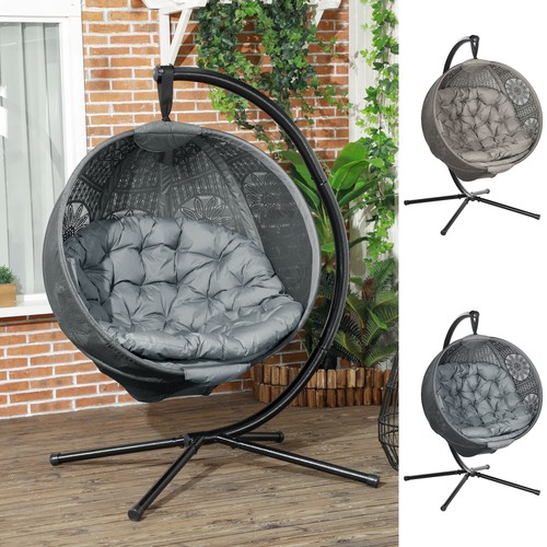 Cushioned hanging swing - cushioned, chair