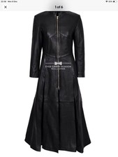 Ladies Lambskin long black
