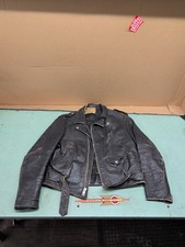 Rare 1960s Schott Perfecto Vintage Black Leather Motorcycle Jacket