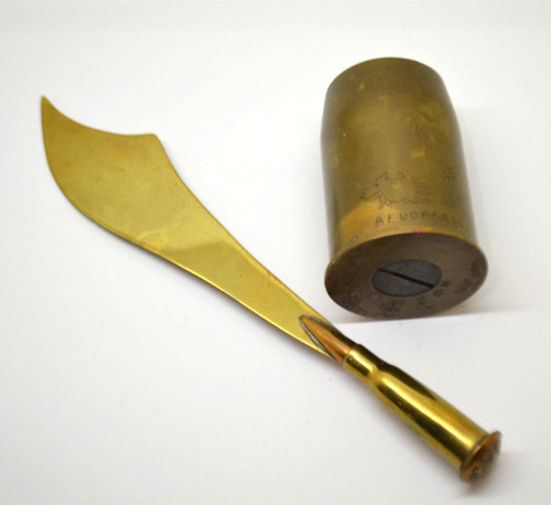 Trench art ww2 - desk, top